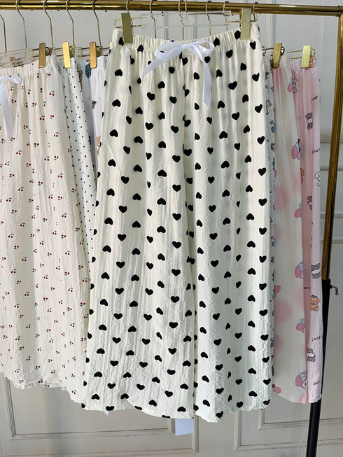 Summer Cute Printed Loose Pyjamas